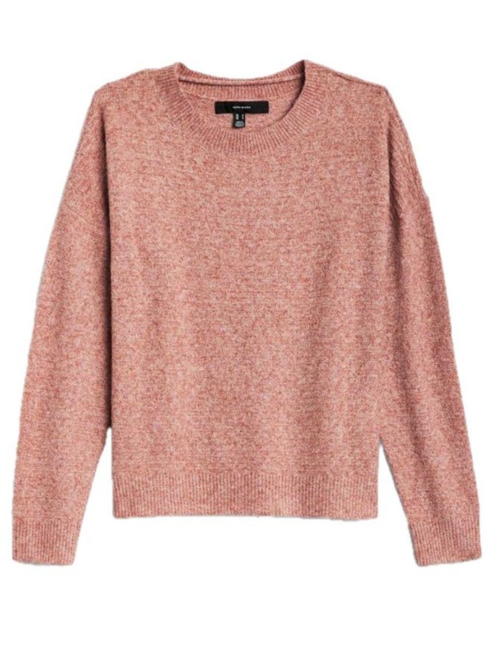 Vero Moda Sadella Textured Crewneck Sweater | Dusty Rose Pink | XL